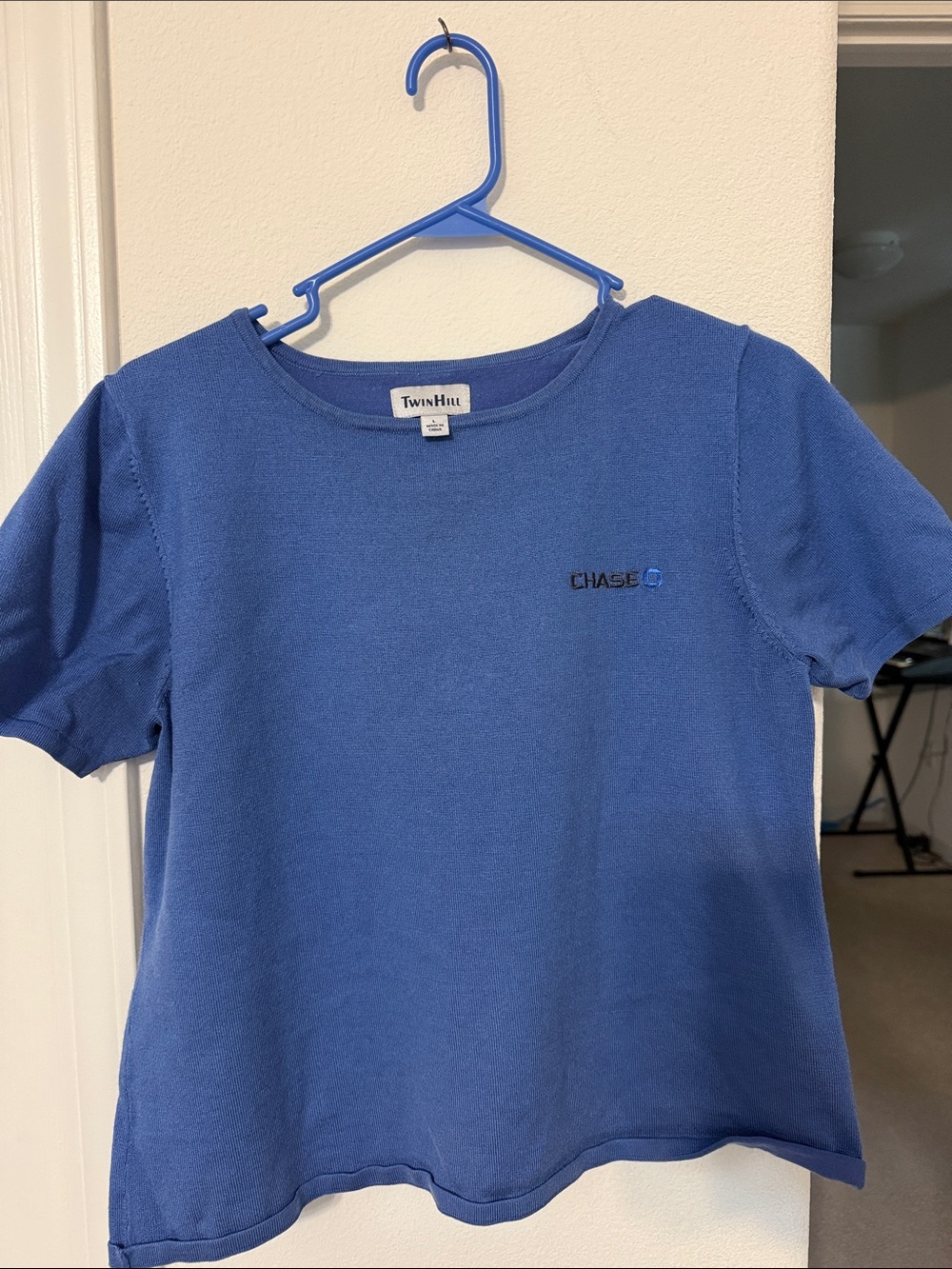 Lands End Blue Chase Logo Tee